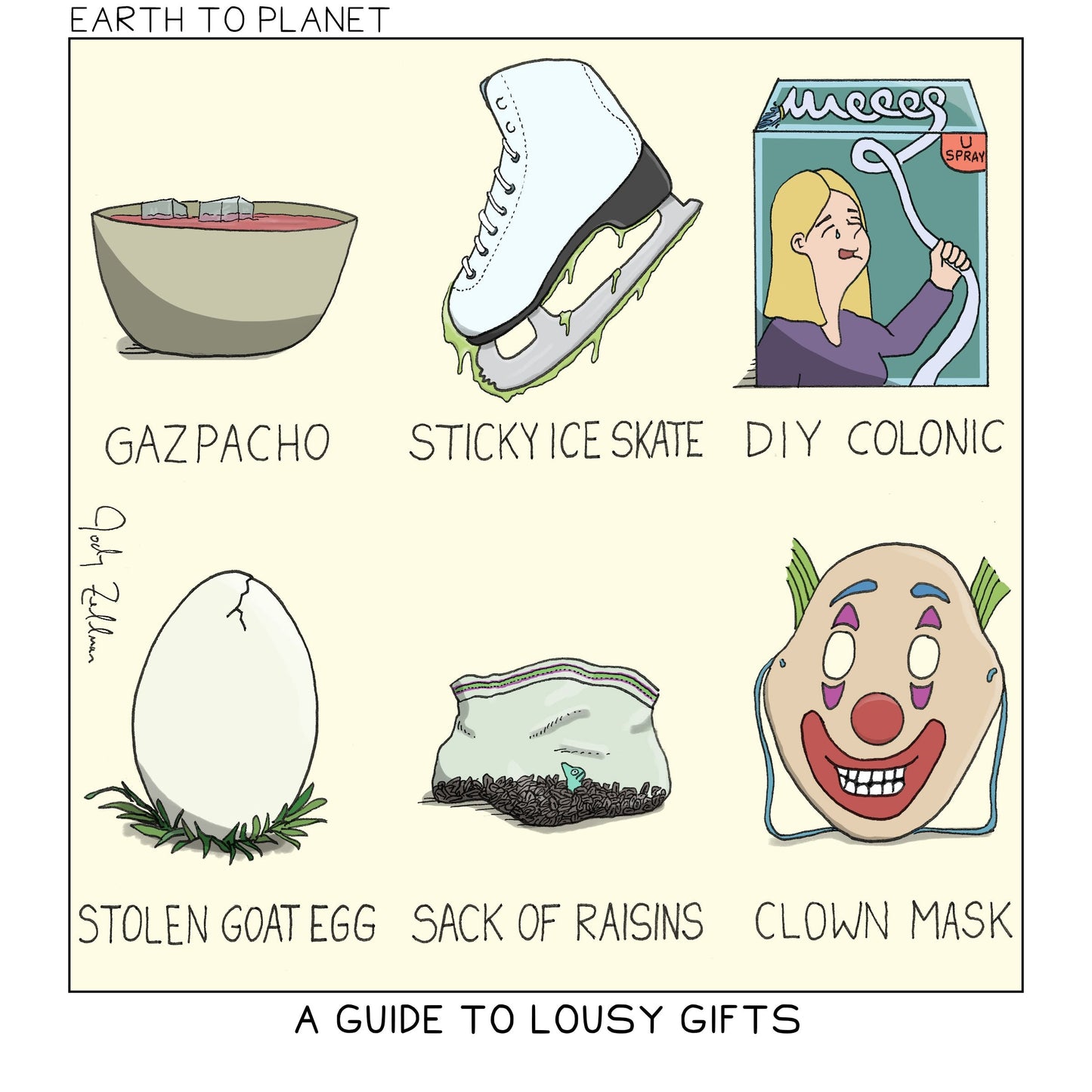 A Guide To Lousy Gifts Cartoon
