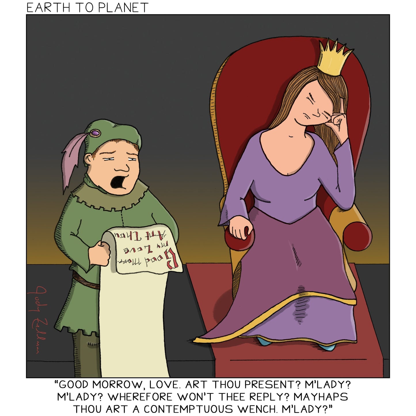 Art Thou Present Cartoon