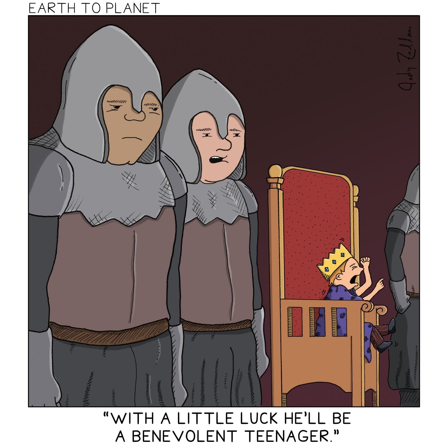 Benevolent Teenager Cartoon