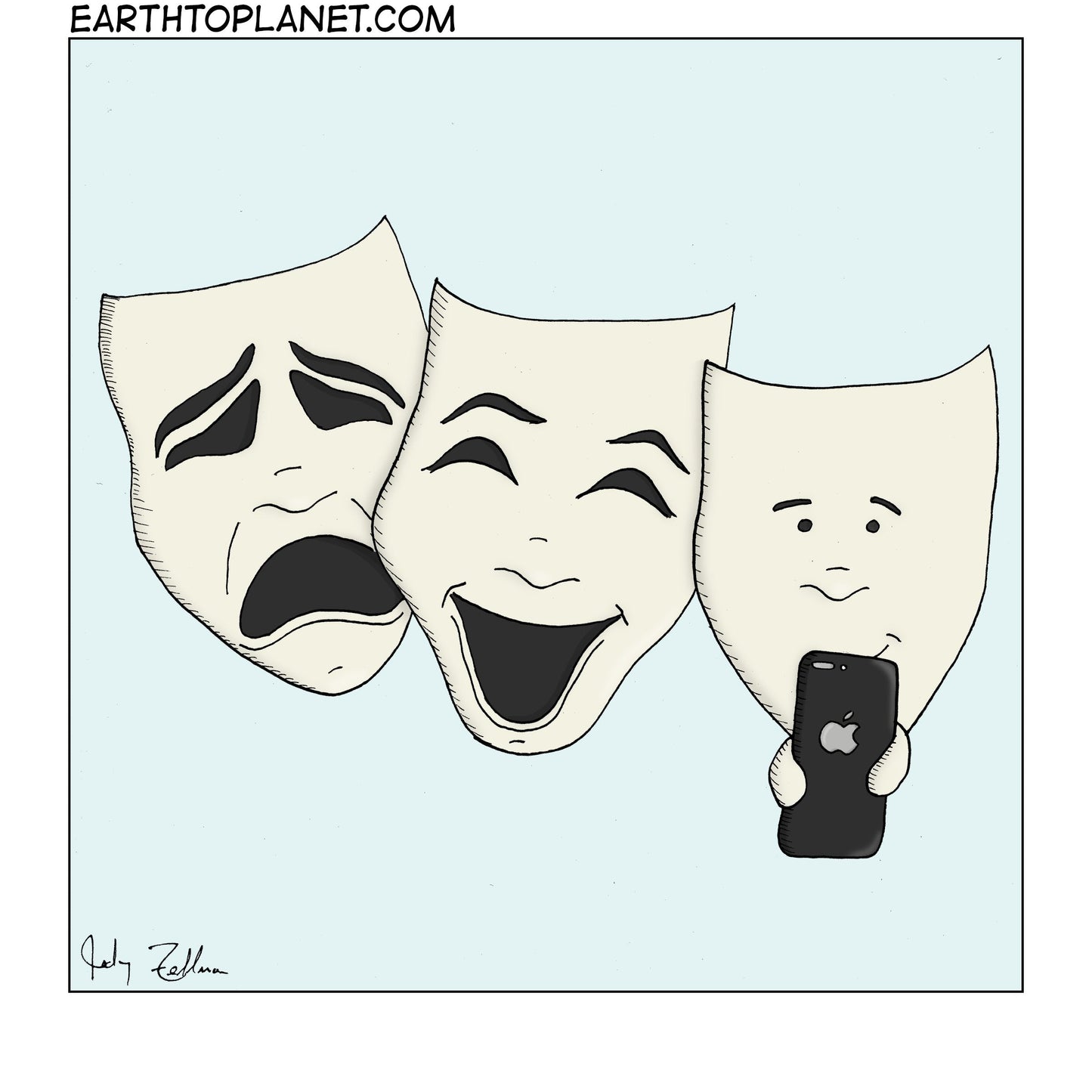 Comedy and Tragedy Cartoon