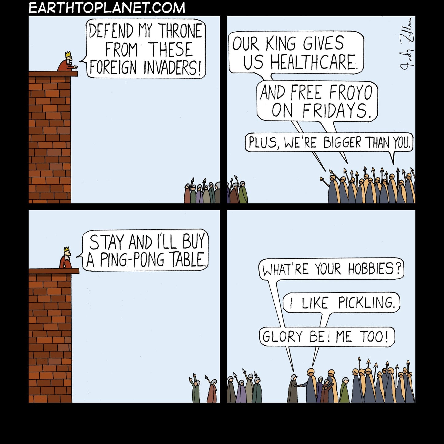 Defend My Throne Cartoon