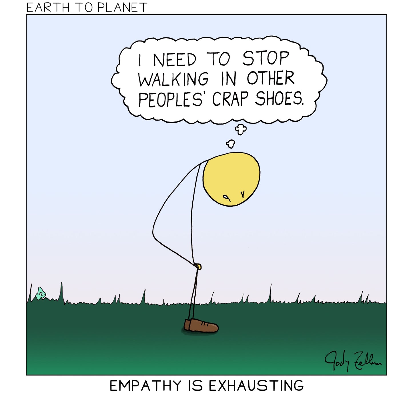 Empathy Is Exhausting Cartoon