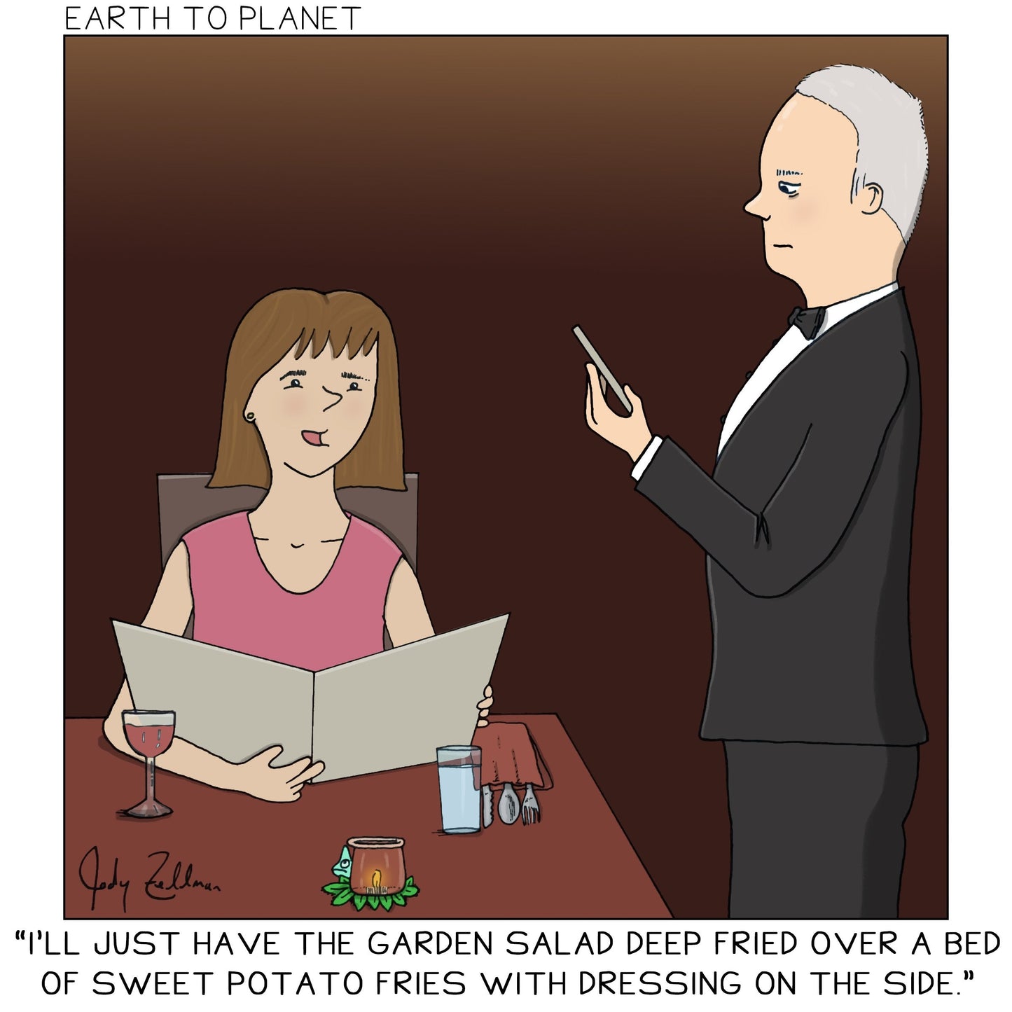 Garden Salad Cartoon