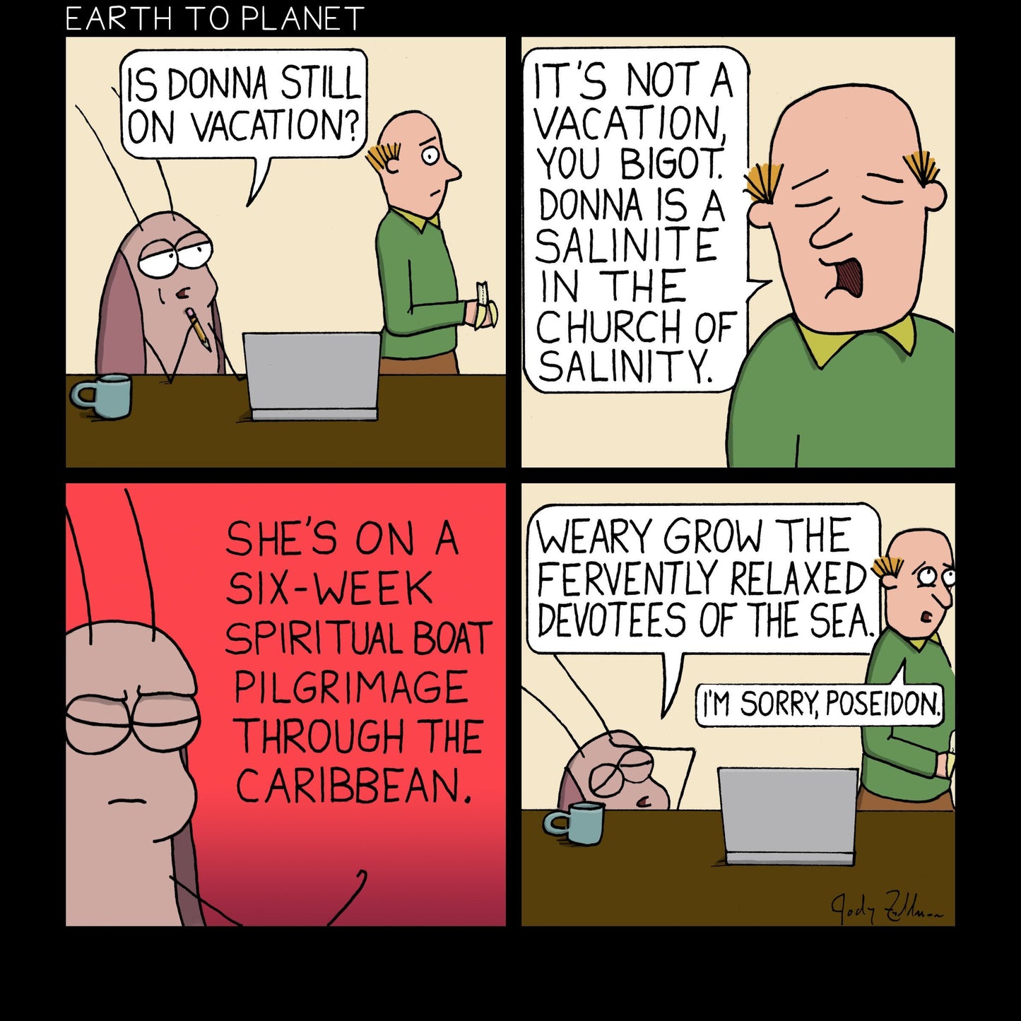 Iggy - Church of Salinity Cartoon