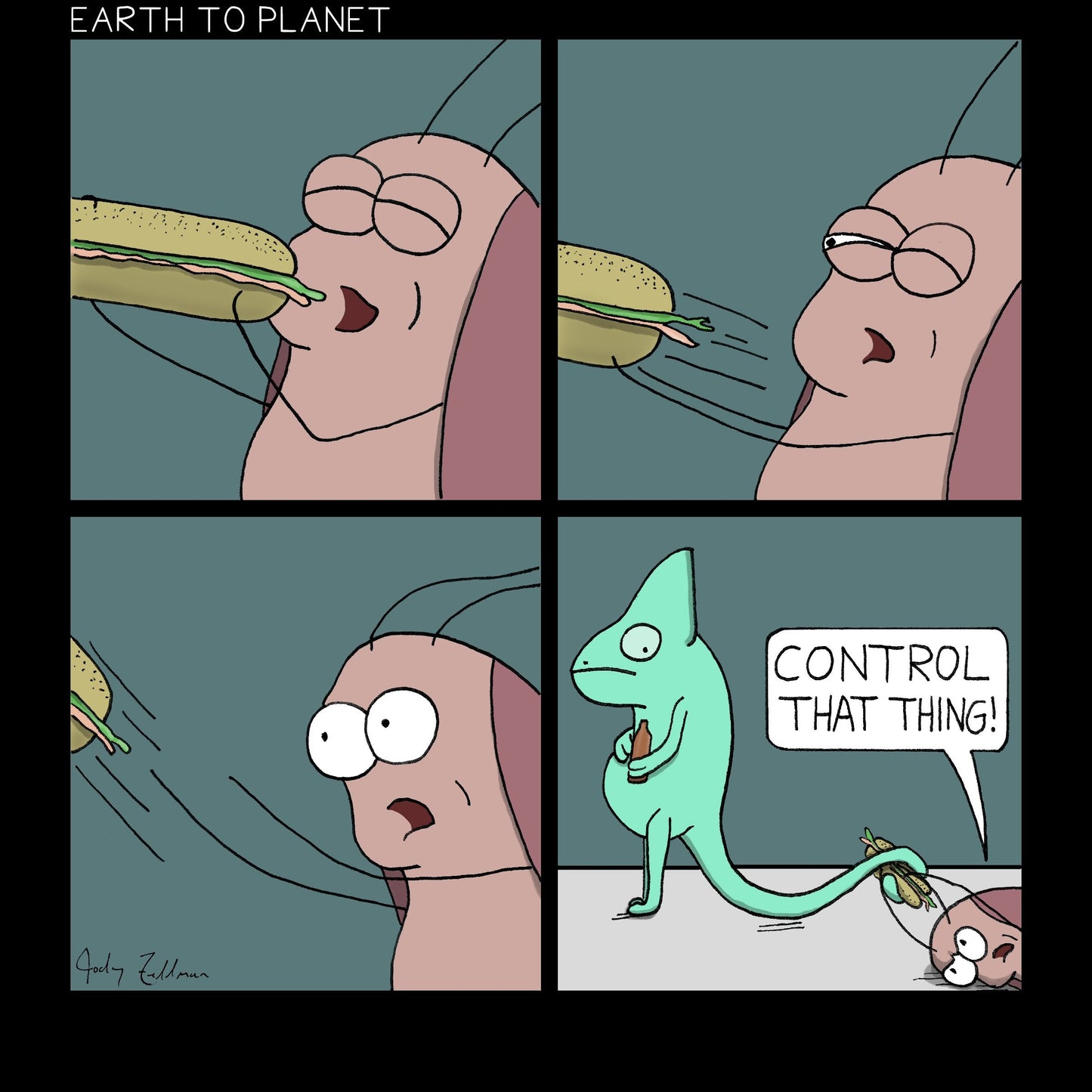 Iggy - Sandwich Thief Cartoon