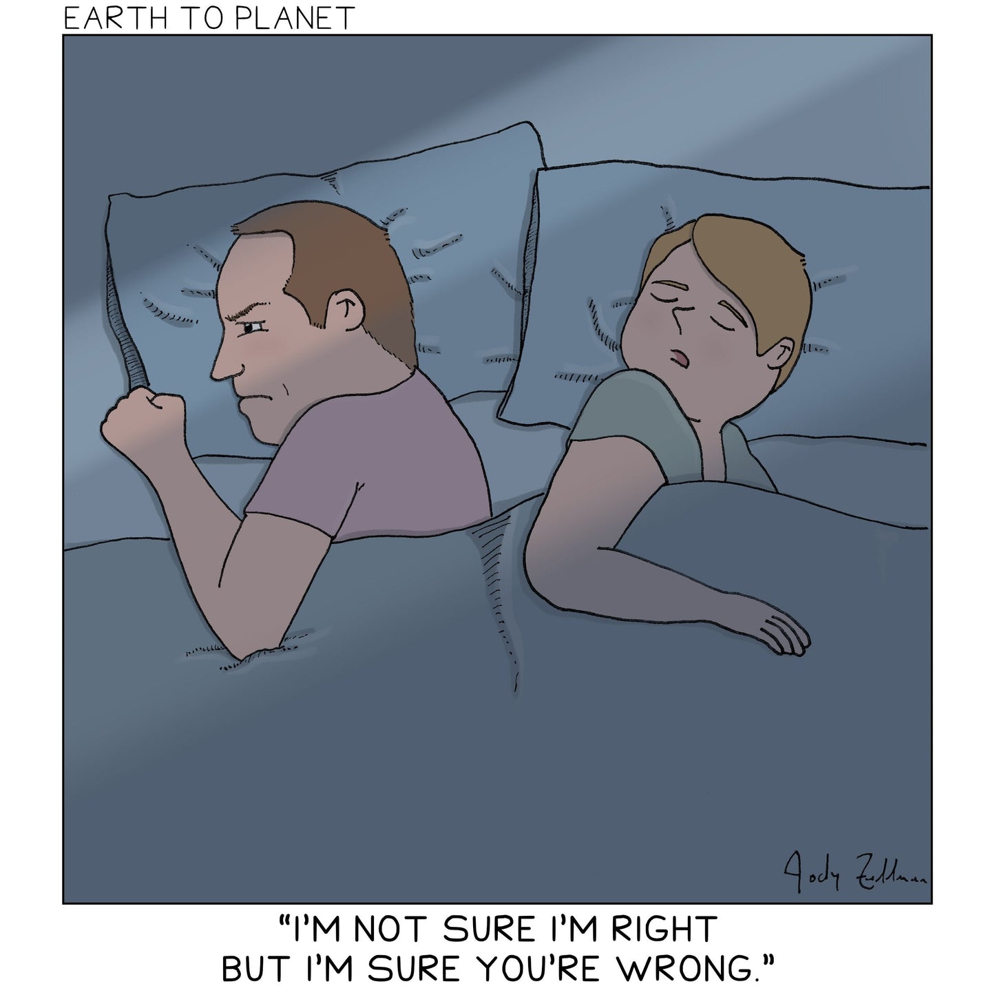 I'm Not Sure I'm Right Cartoon