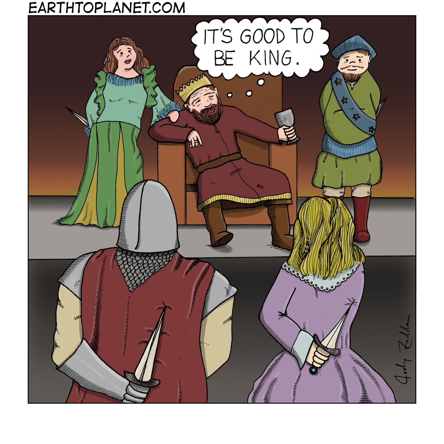 It's Good To Be King Cartoon