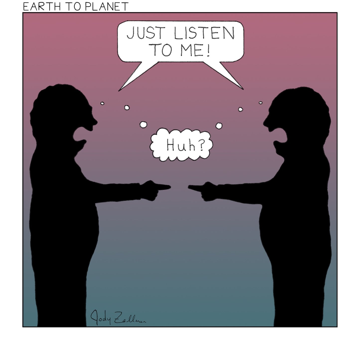 Just Listen To Me Cartoon