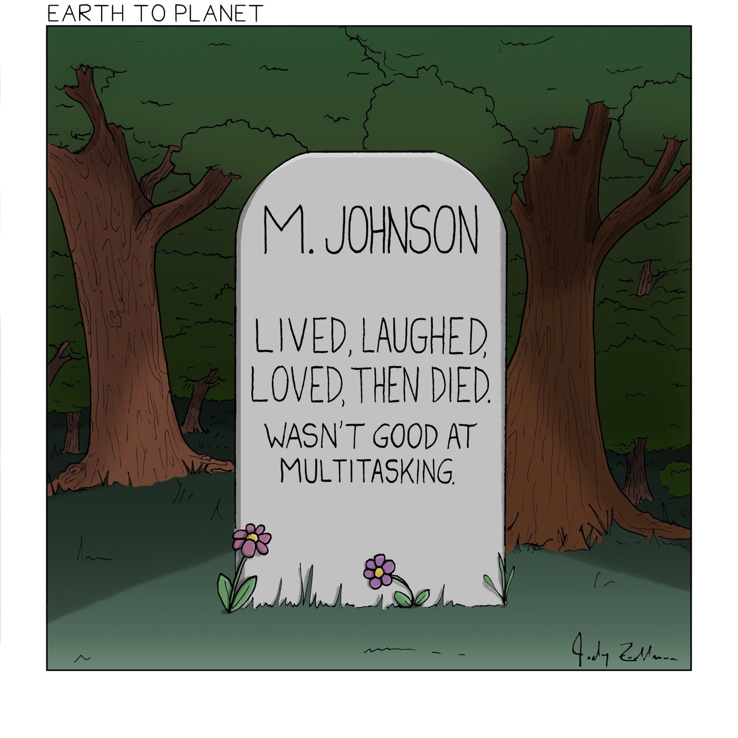 Lived Laughed Loved Then Died Cartoon
