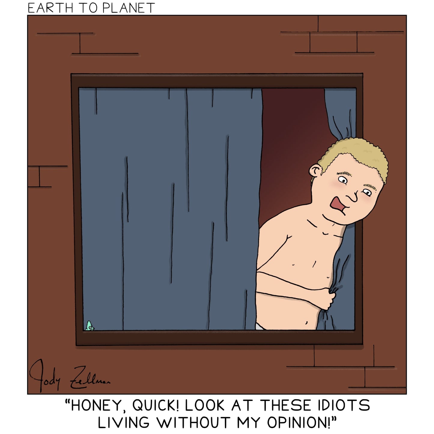 Living Without My Opinion Cartoon