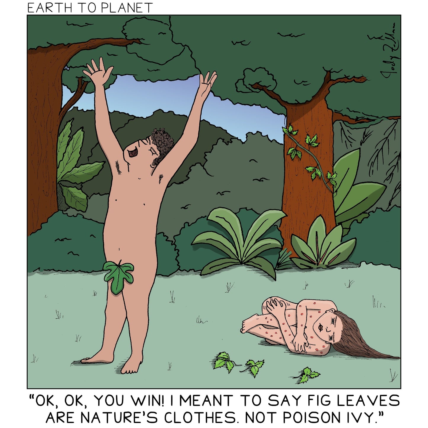 Nature's Clothes Cartoon