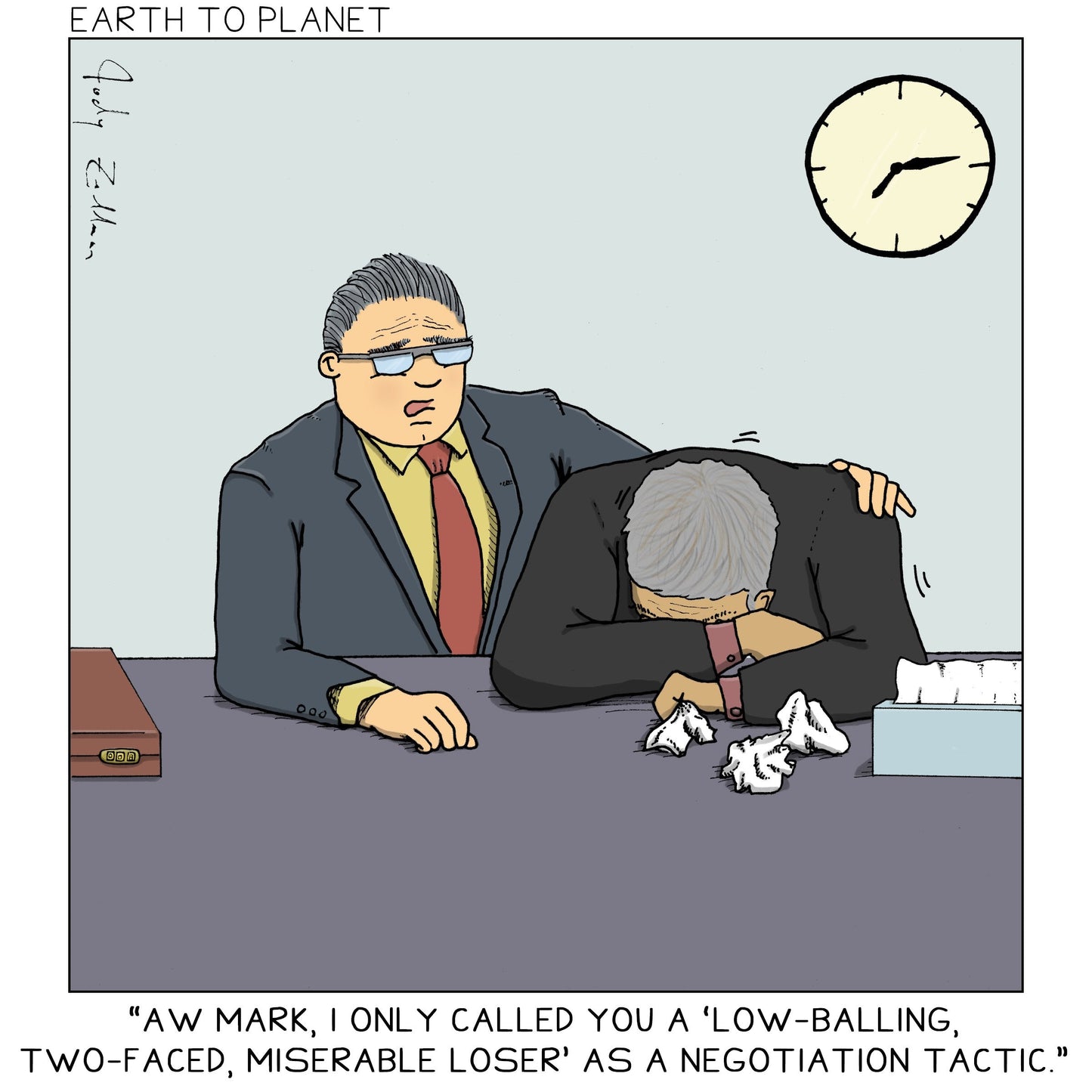 Negotiation Tactic Cartoon