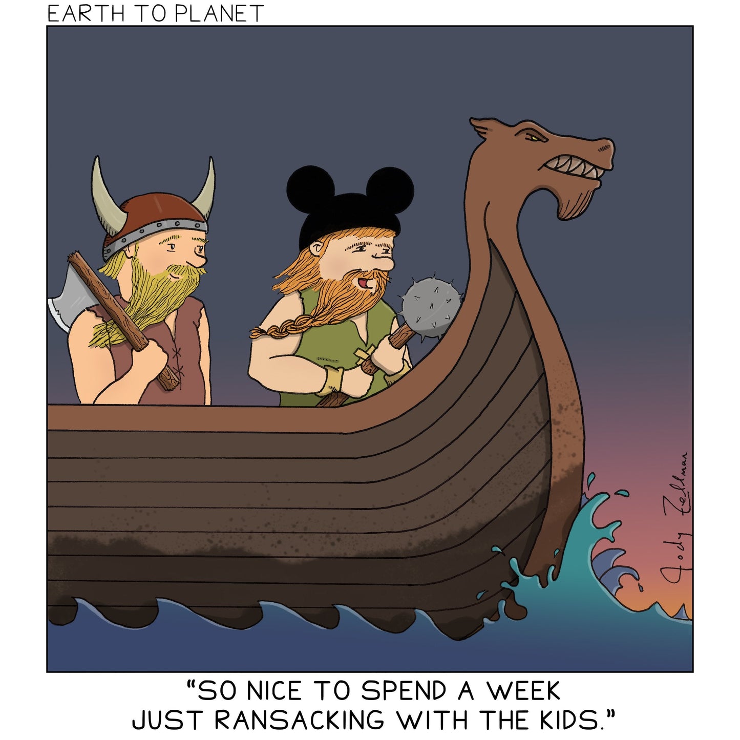 Ransacking With The Kids Cartoon