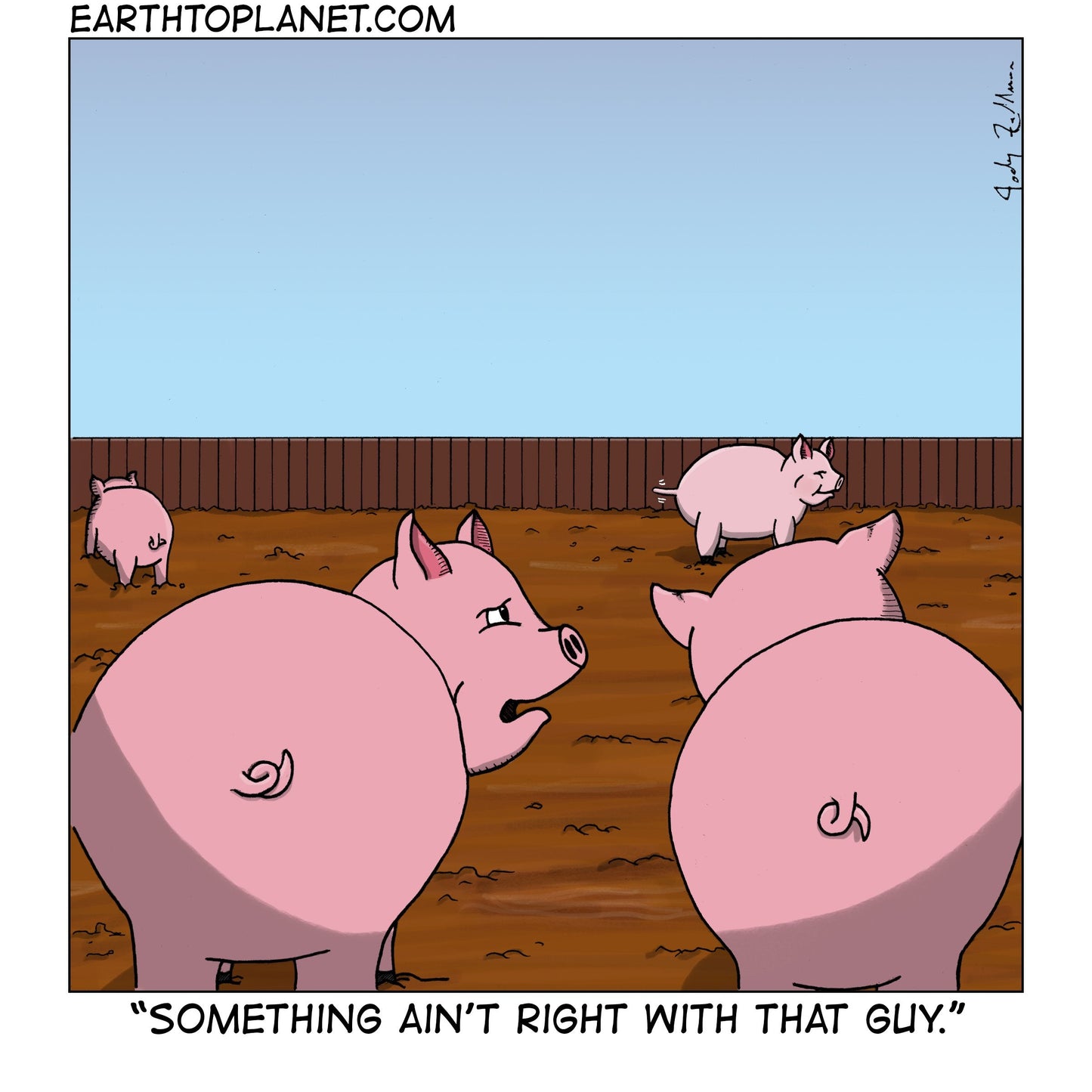 Something Ain't Right Cartoon