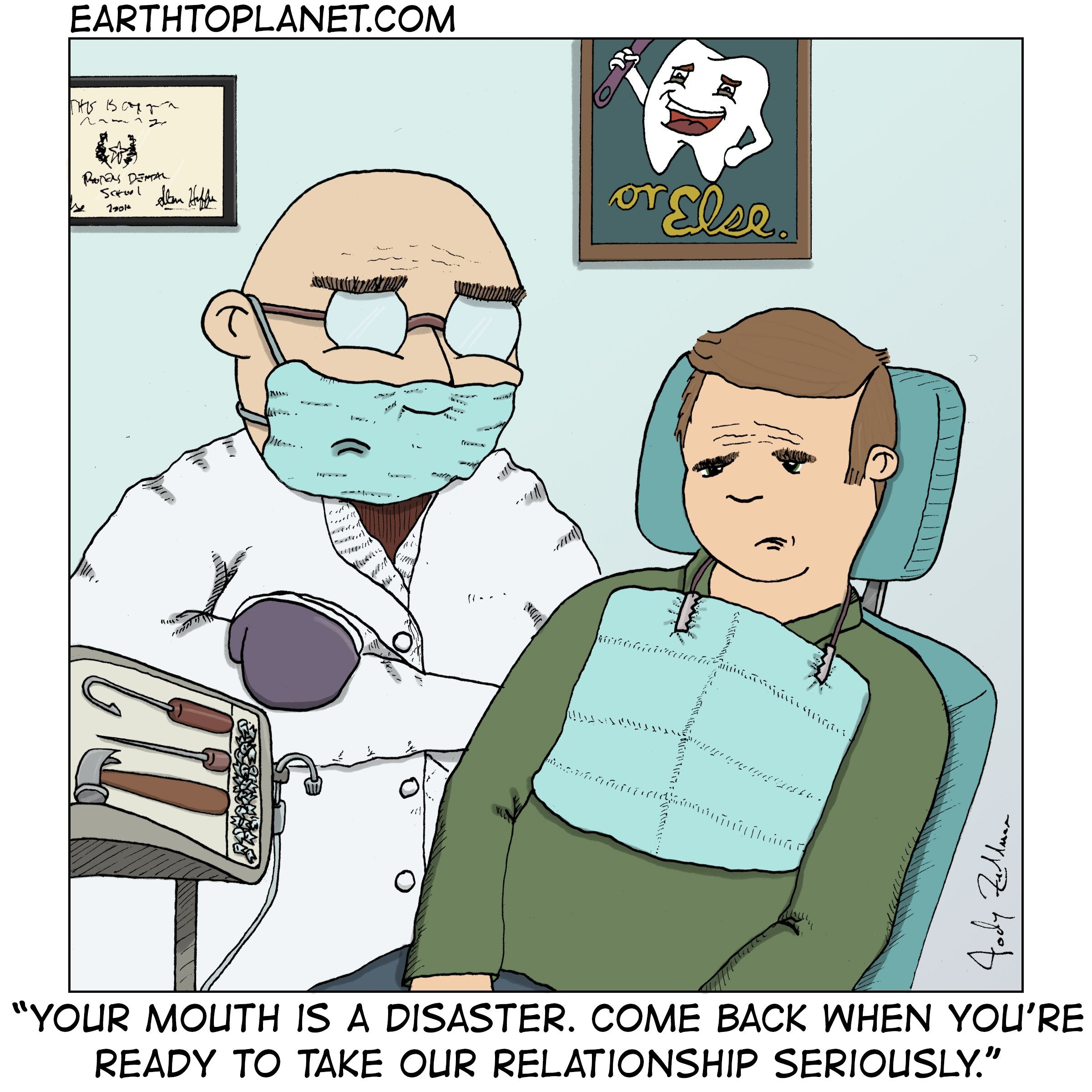 funny dental cartoons