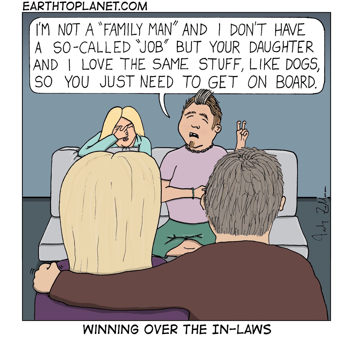 Winning Over The In-Laws Cartoon