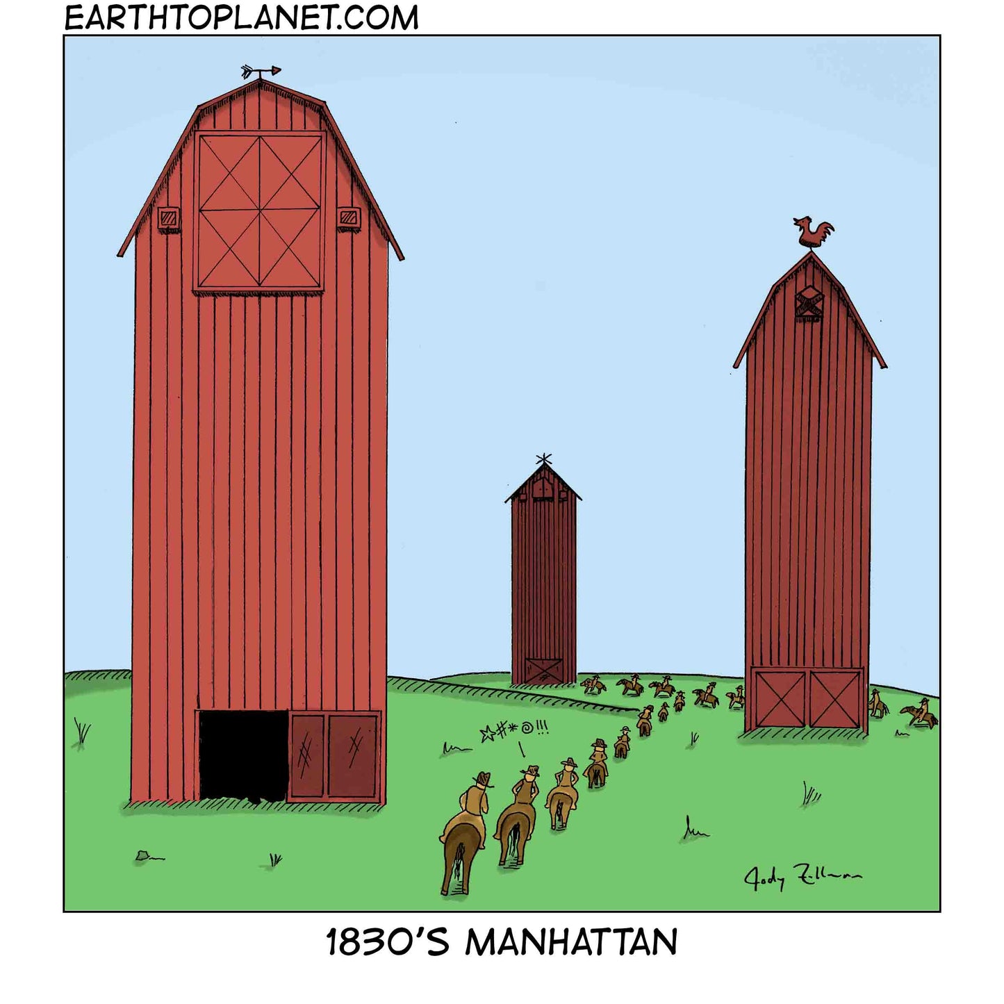 1830's Manhattan Cartoon