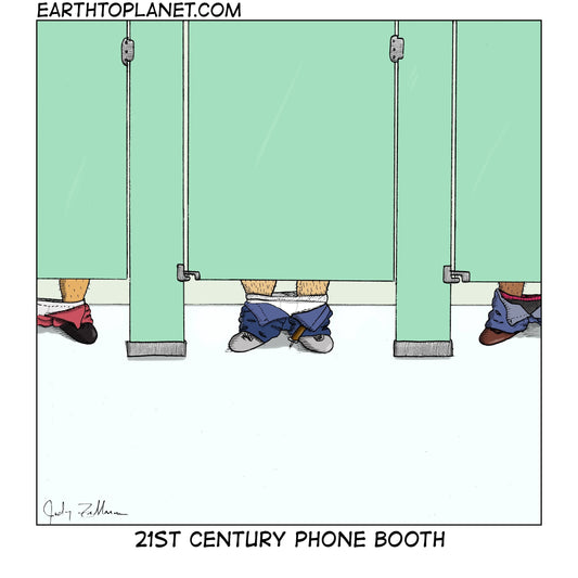 21st Century Phone Booth Cartoon