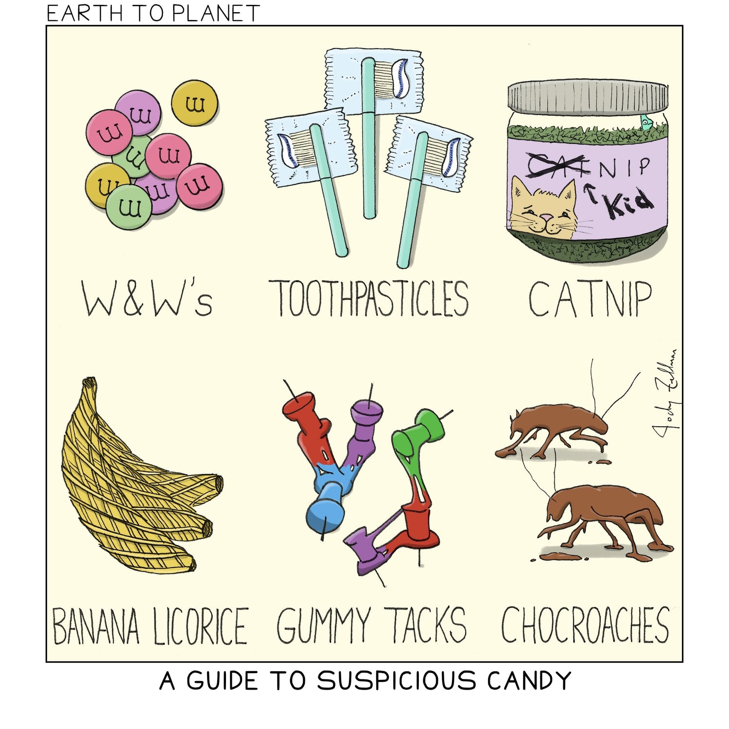 A Guide To Suspicious Candy Cartoon