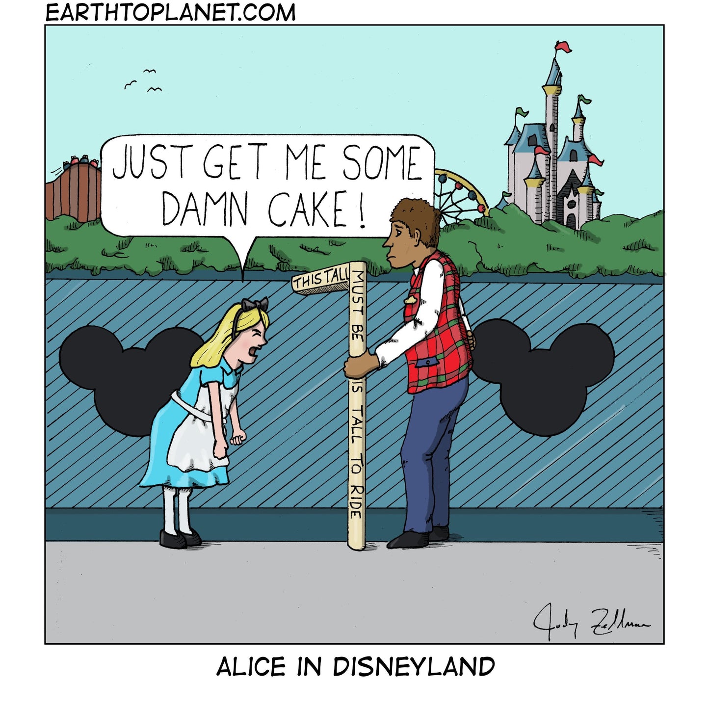 Alice in Disneyland Cartoon
