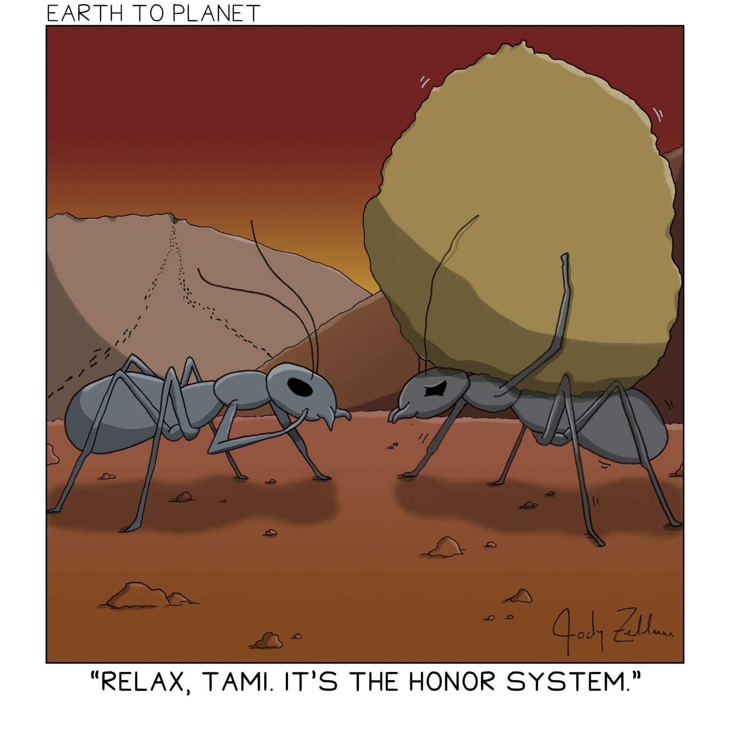 Ant Honor System Cartoon