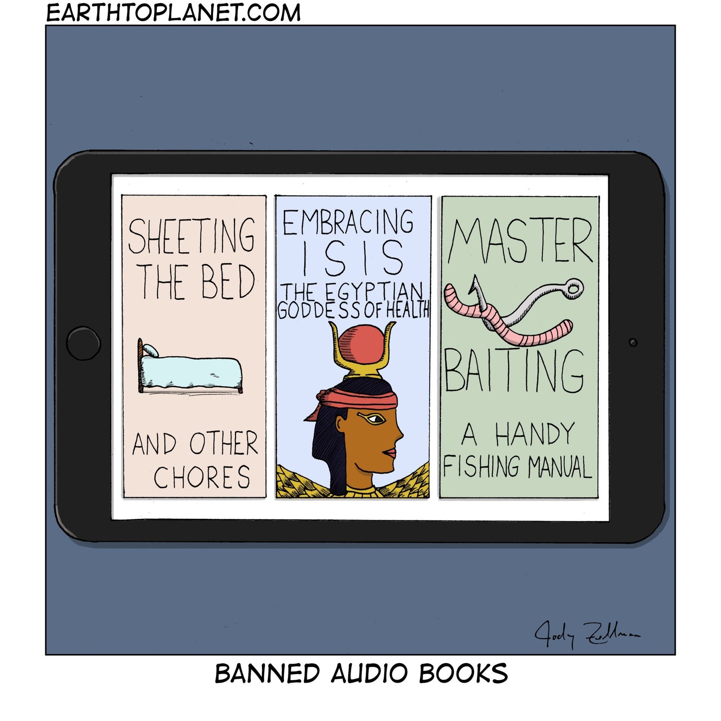 Banned Audio Books Cartoon