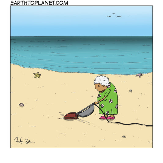 Beach Cleanup Cartoon