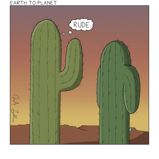 Cactus Wave Cartoon