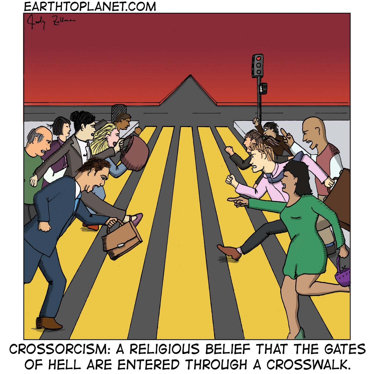 Crossorcism Cartoon