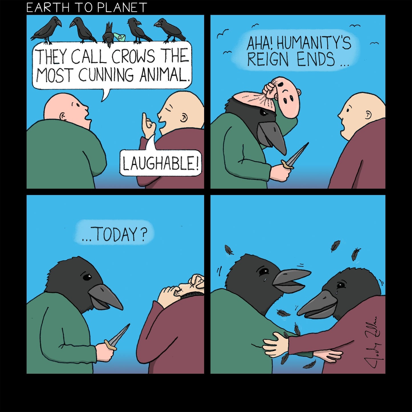 Cunning Crows Cartoon
