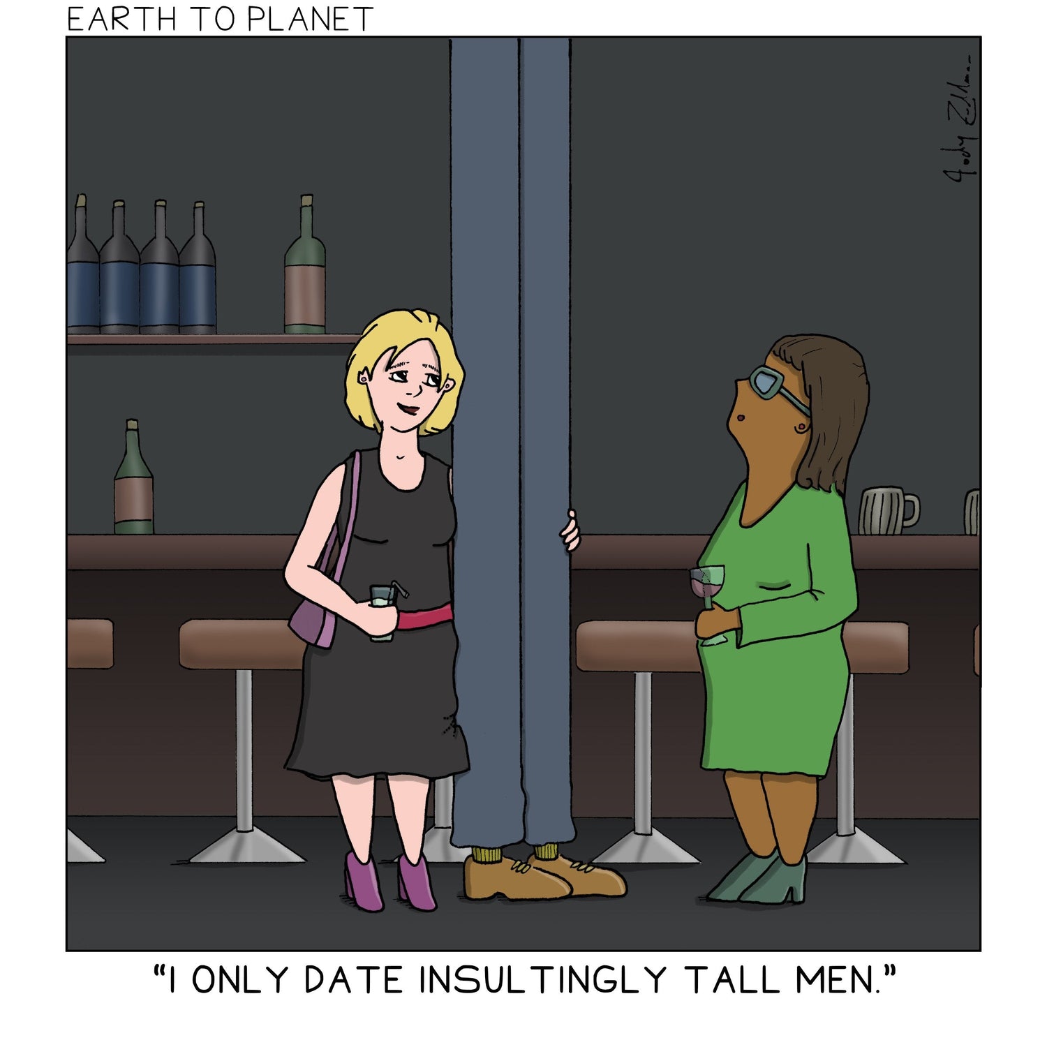 Date Tall Men Cartoon