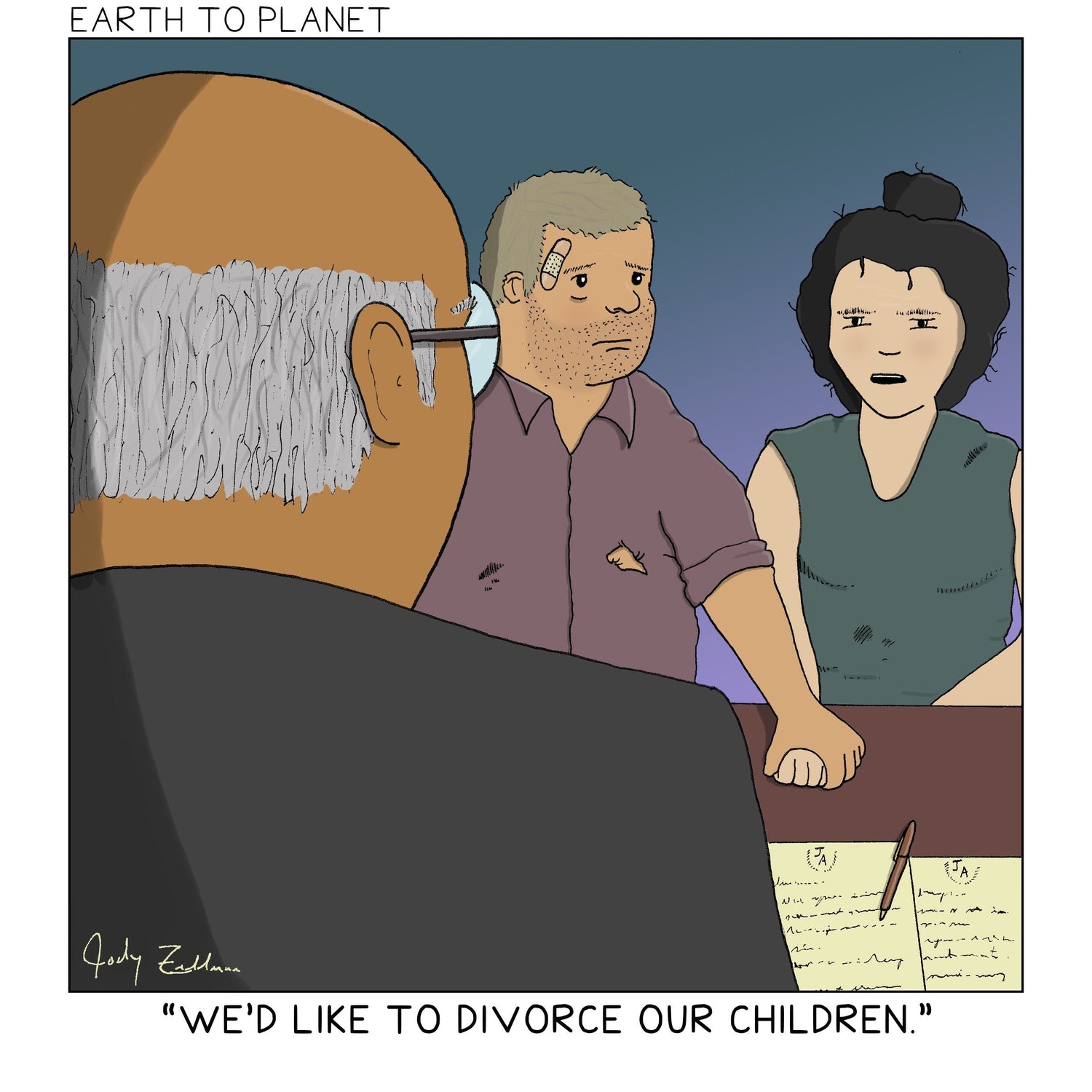Divorce Our Children Cartoon
