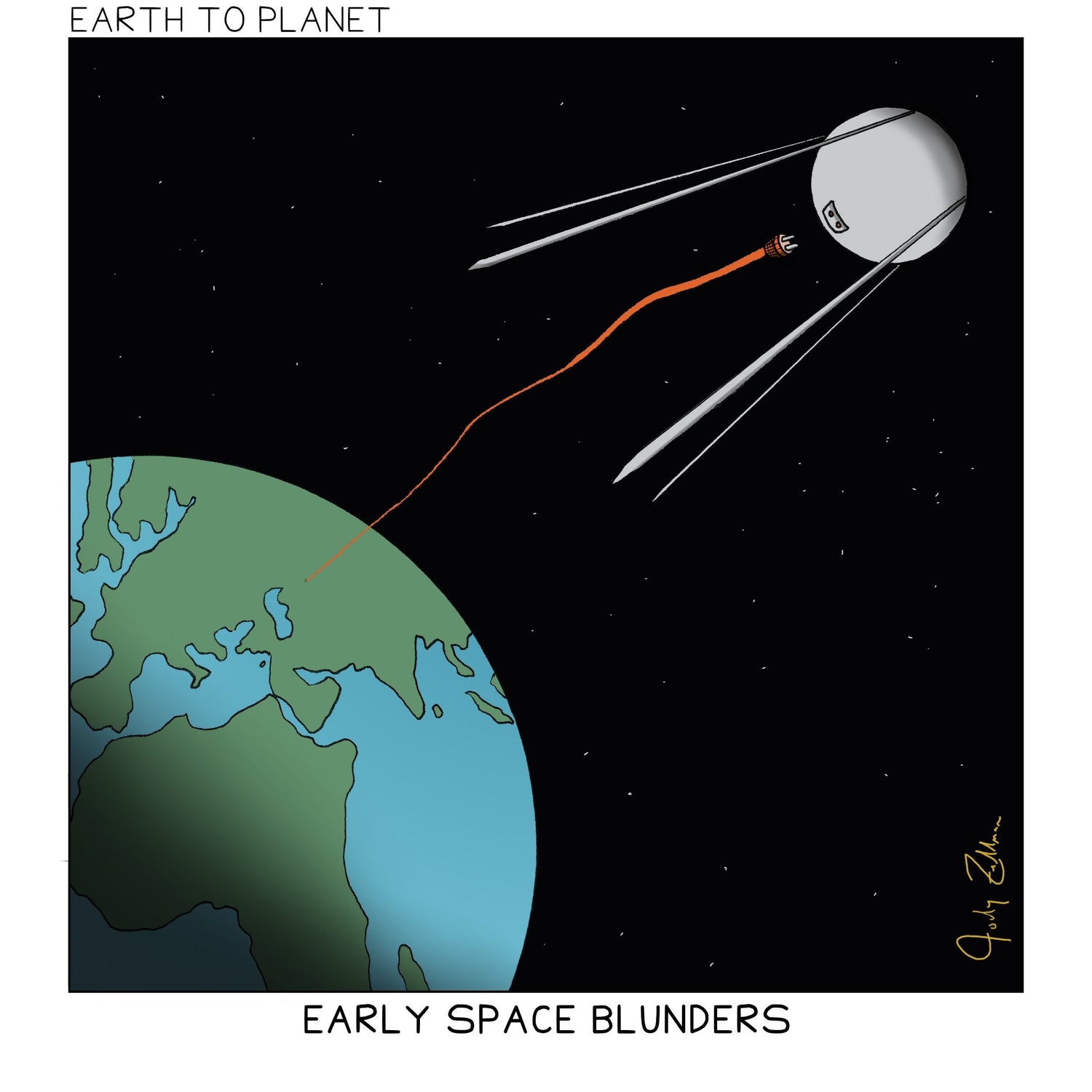 Early Space Blunders Cartoon