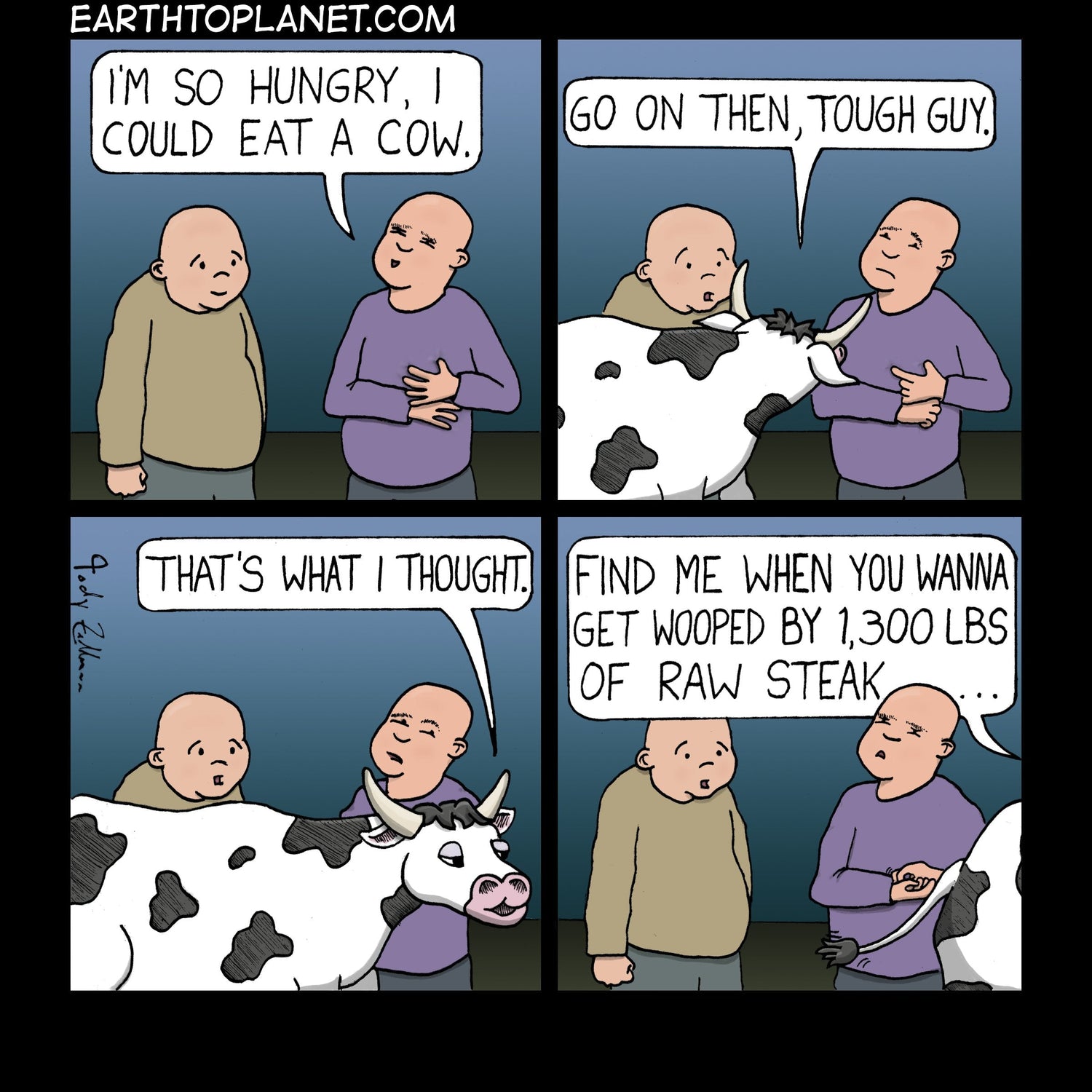 Eat A Cow Cartoon