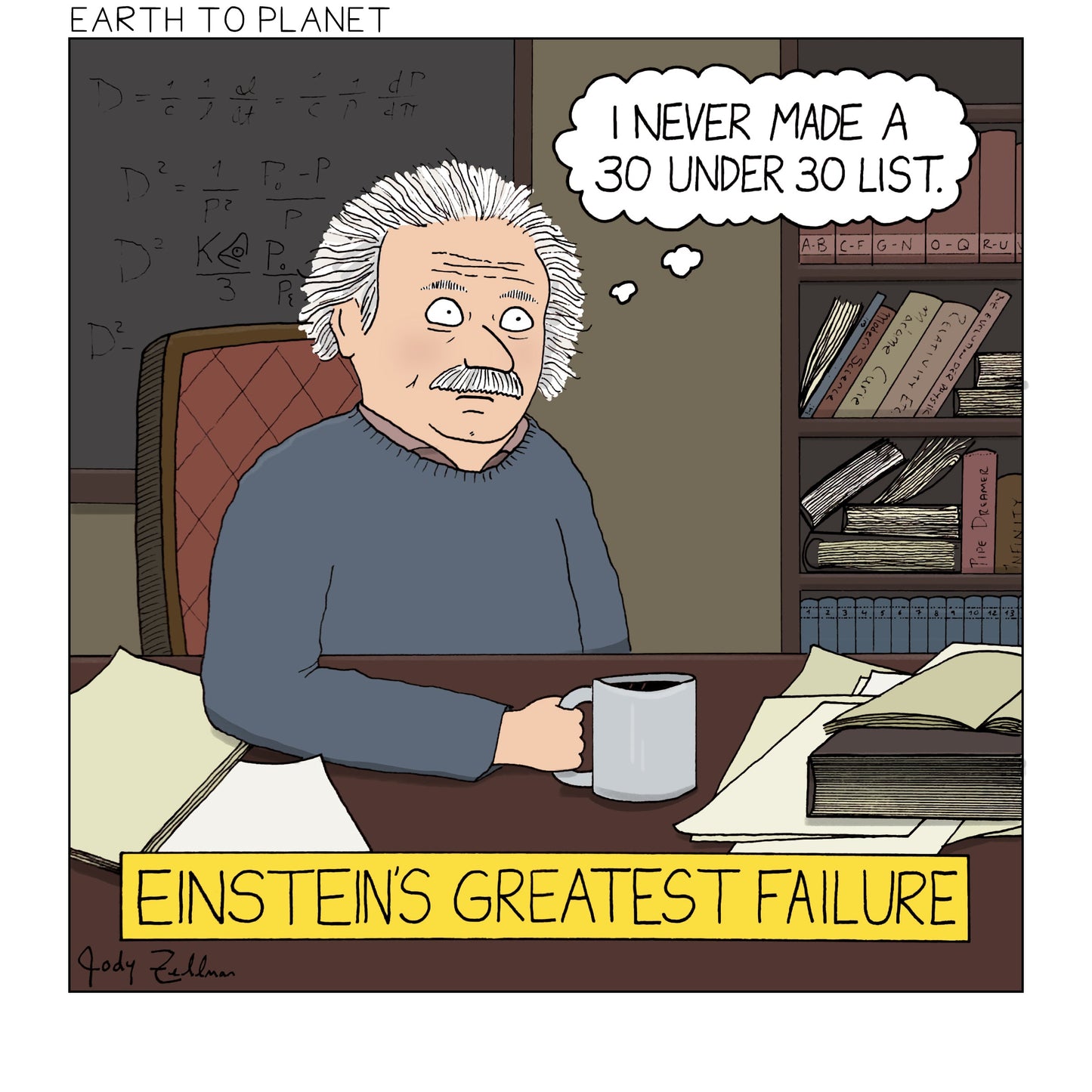 Einstein's Greatest Failure Cartoon