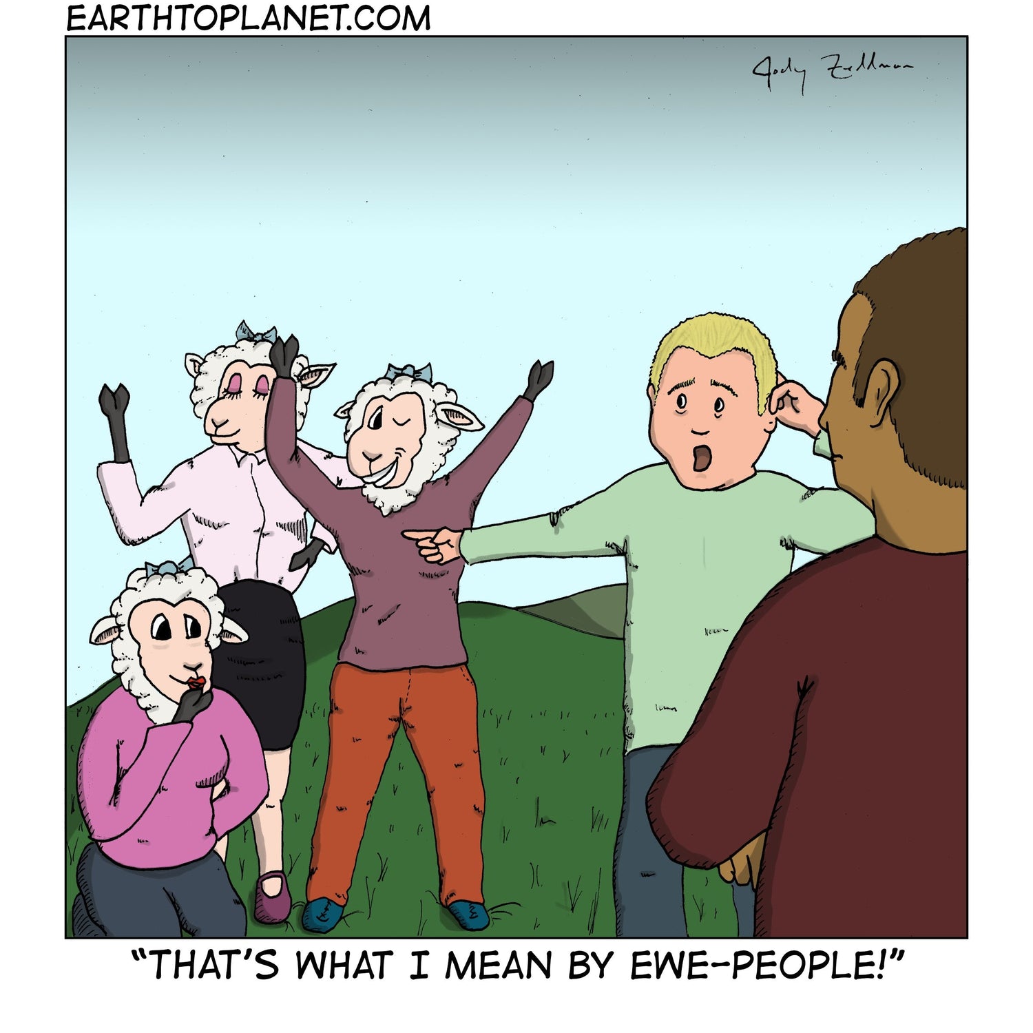 Ewe People Cartoon