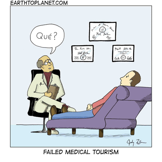 Failed Medical Tourism Cartoon