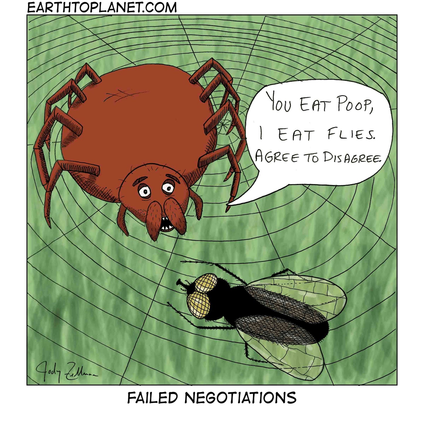 Failed Negotiations Cartoon