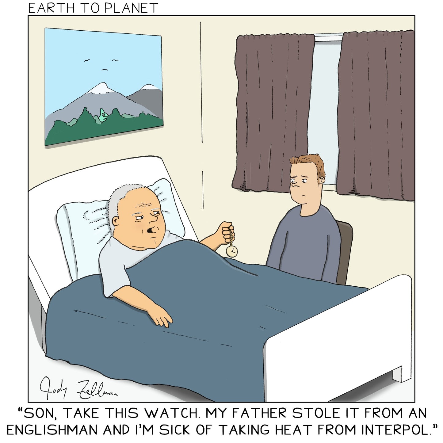 Father's Watch Cartoon
