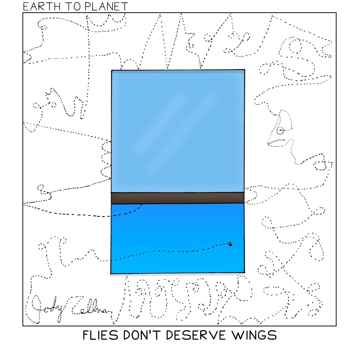 Flies Don't Deserve Wings Cartoon