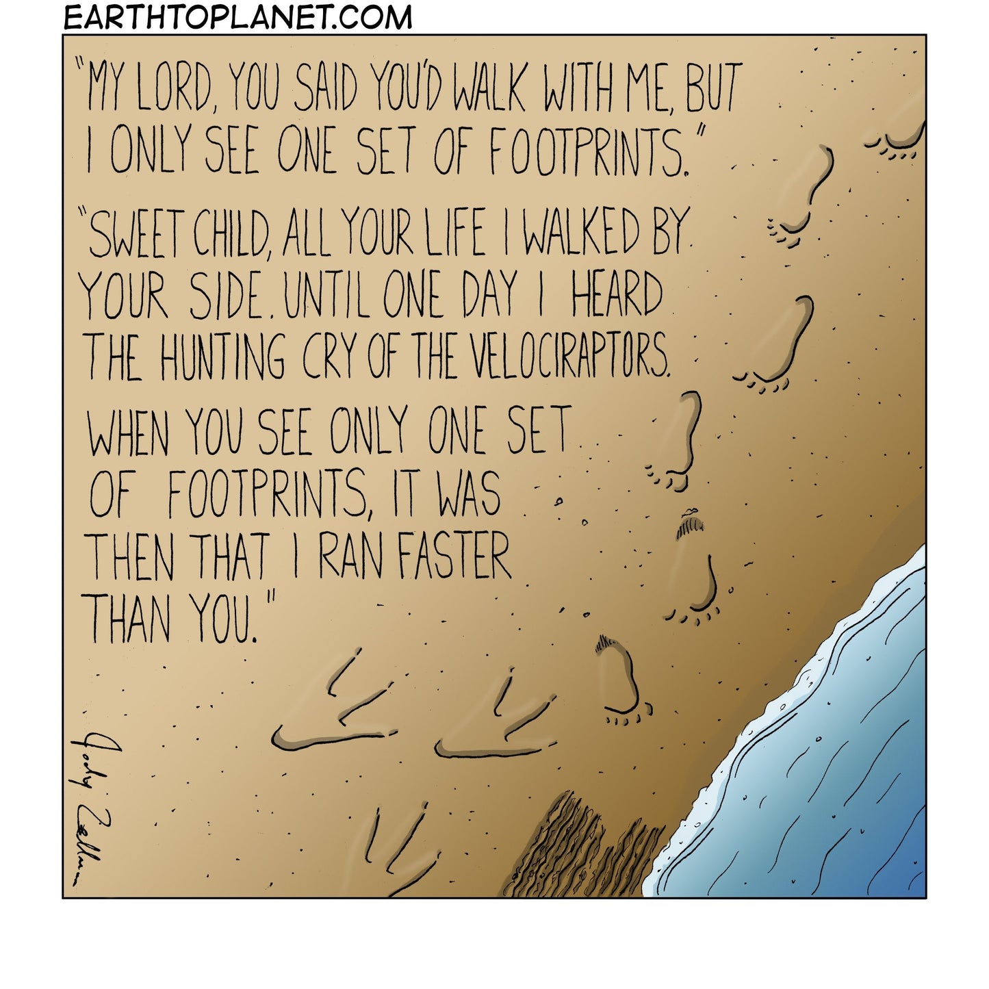 Footprints Cartoon