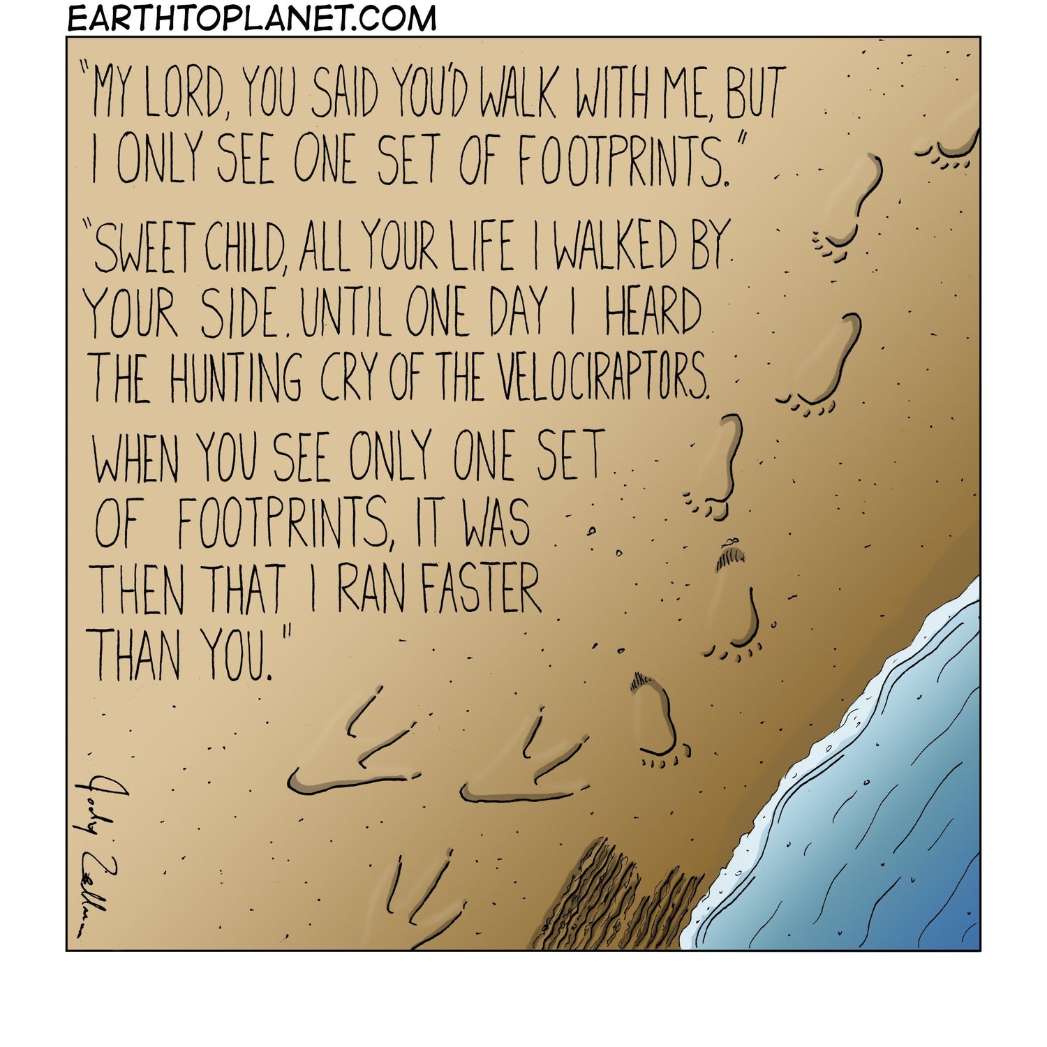 Footprints Cartoon