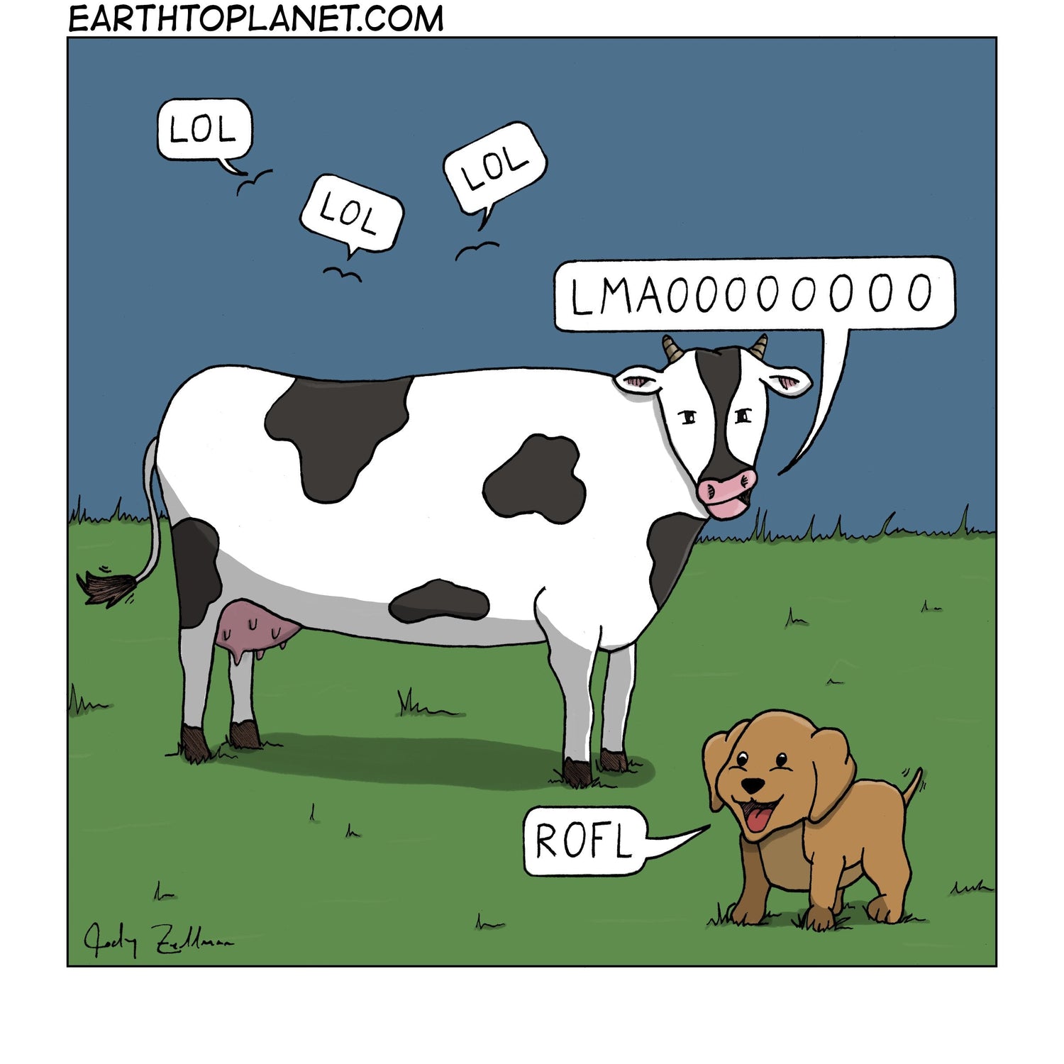 Funny Farm Cartoon