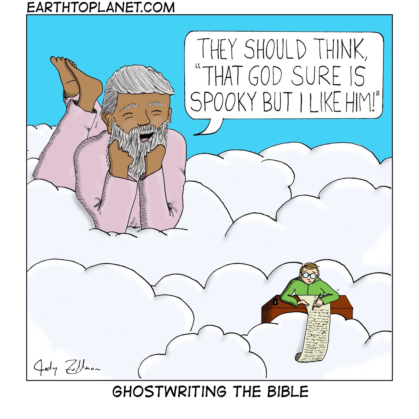Ghostwriting The Bible Cartoon