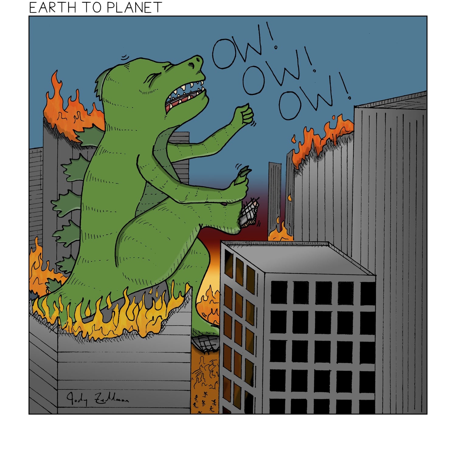 Godzilla Ow Cartoon