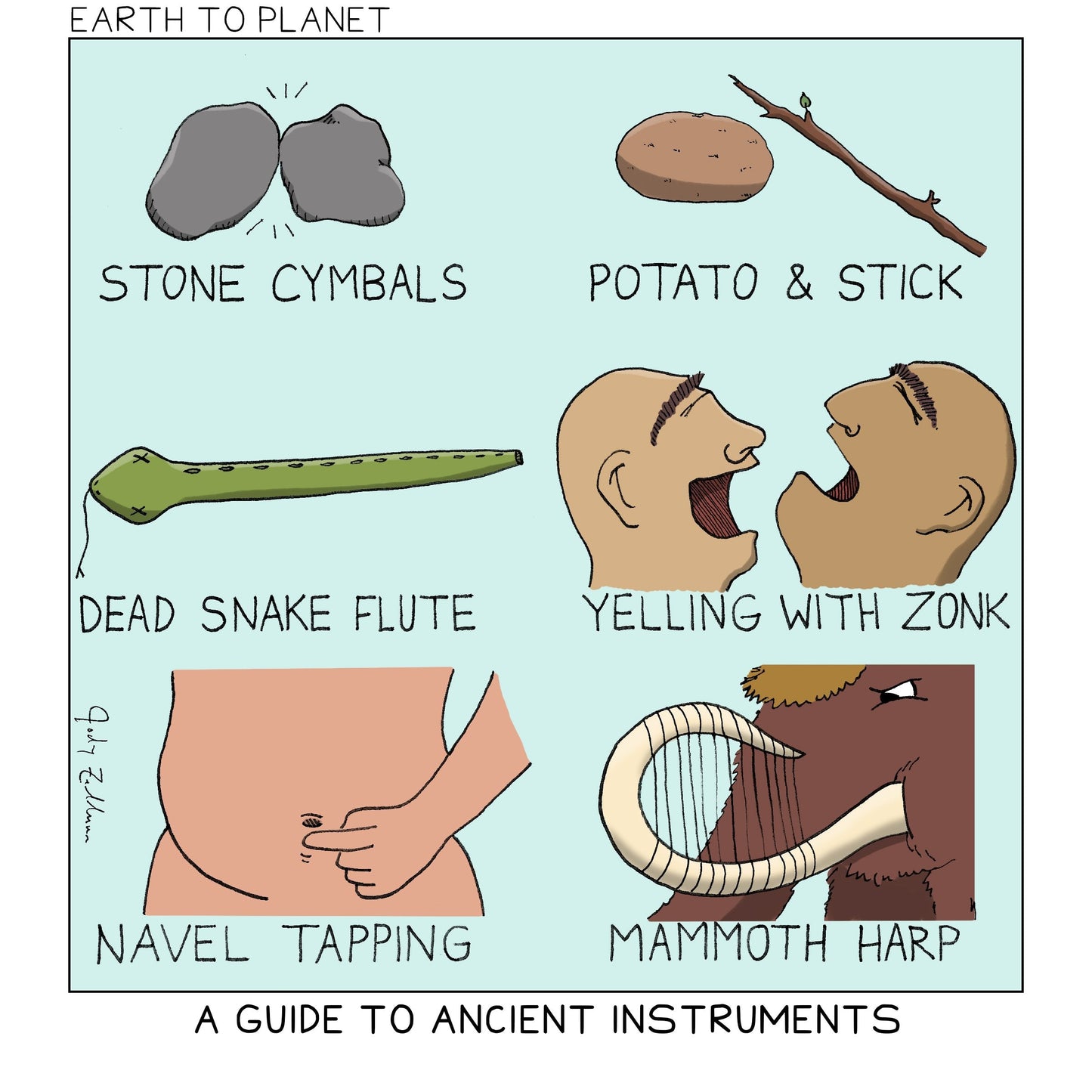 Guide To Ancient Instruments Cartoon