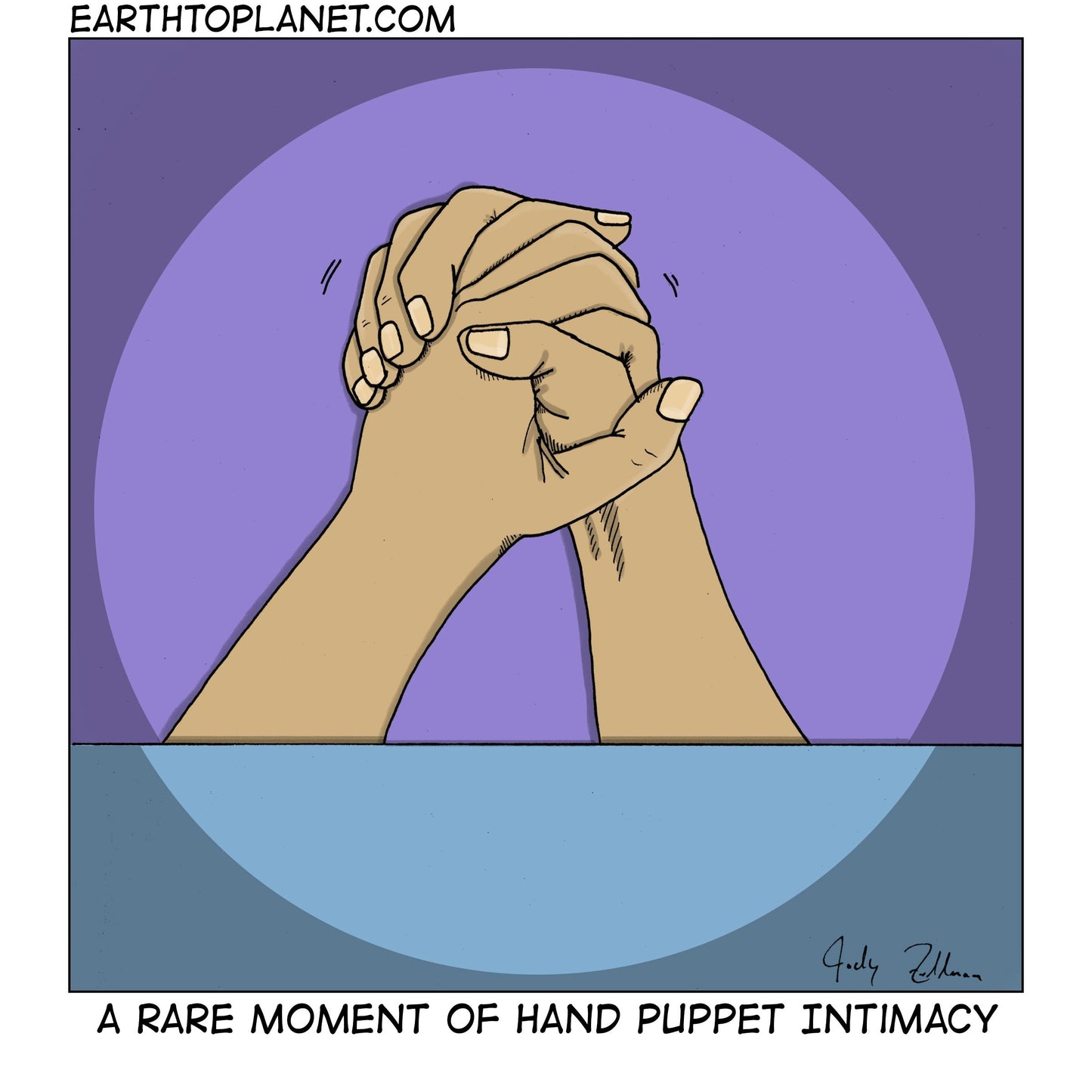 Hand Puppet Intimacy Cartoon