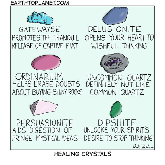 Healing Crystals Cartoon