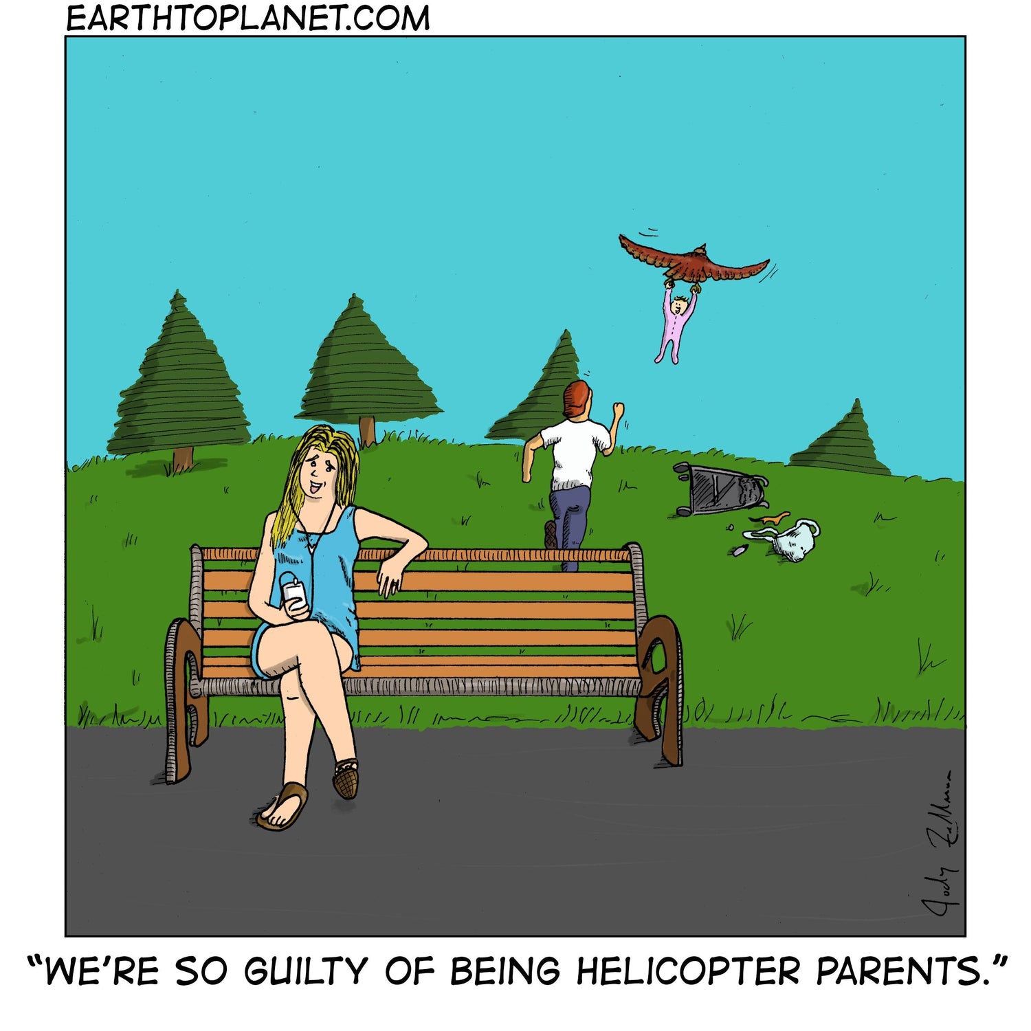 Helicopter Parents Cartoon