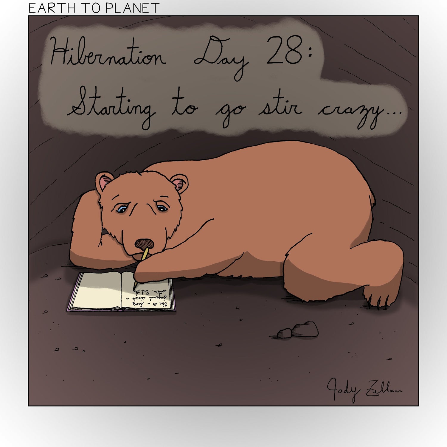 Hibernation Day 28 Cartoon